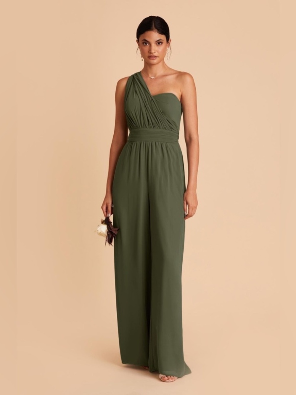 Birdy Grey Moss Green Gigi Jumpsuit - Women's Large NWT